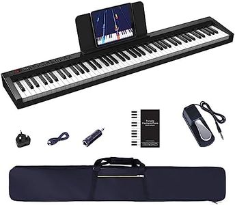 OYAYO Digital Piano 88 Weighted Keys with Stand Full Size keyboard piano with Bluetooth MIDI Function, Touch Sensitivity Piano Keyboard with Sustain Pedal piano Bag Great for Beginner child adult
