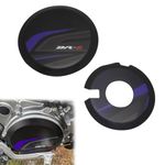 JFG RACING Engine Case Cover CNC Aluminum Clutch Saver Engine Guard For DRZ 400E DRZ400S DRZ400SM -Black/Blue