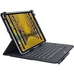 Logitech Universal Folio with Integrated Bluetooth 3.0 Keyboard for 9-10" Apple, Android, Windows Tablets (920-008334) (Renewed)