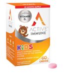 Active Immune for Kids | Vitamin D, C & Zinc | Vitamins for Kids Immune System | Immune Boost for Kids | 60 Orange Flavoured Chews