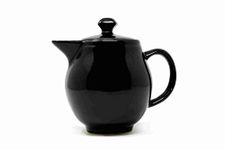 The Himalayan Goods Company - Stoneware Ceramic Coffee Tea Spouted Pot or Serving Teapot (550ml) (Black)