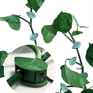 NICESTREET Plant Climbing Support Clips,Decoration leaf Fixture Clips, Self-Adhesive Green Vine Clip (40pcs Plant Climbing Support Clips)