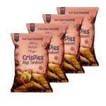 Khari Foods Ragi Crispies, Tandoori Flavoured Chips, No Palm Oil, No Maida, Millet Goodness, Fibre Rich, Zero Cholestrol, Gluten Free Vegan Snacks (50g x 4 Combo)