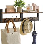 YMYNY Coat Rack Shelf Wall Mounted,