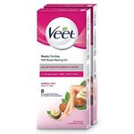 Veet Full Body Waxing Strip Kit For Women Normal Skin-8 Strips(Pack Of 2)