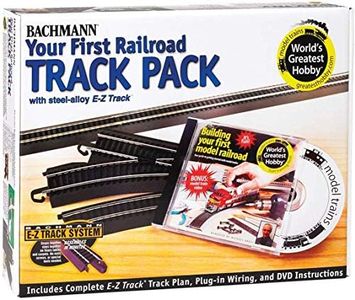 Bachmann Trains Snap - Fit E - Z Track Steel Alloy World's Greatest Hobby Track Pack