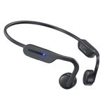 Qyzue Bone Conduction Headphones, Open Ear Headphones, Superior Sound Wireless Bluetooth Running Headphones 10H Playtime, Comfortable Fit Waterproof for Music, Workouts, Travel
