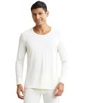 Jockey 2604 Men's Soft Touch Microfiber Elastane Stretch Full Sleeve Thermal Undershirt with Stay Warm Technology_Winter White_XL