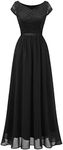 DRESSTELLS Black Formal Dresses for