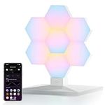 Cololight RGB Lamp, Smart Table Lamp, 2.4GHz Wifi only, App Control & Voice Control, compatible with Alexa, Google Assistant & Homekit, Gaming Desk Lamp, Mood Lamp for Bedroom, Plus, 7 Hexagons Table