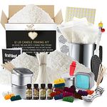 CraftBud Candle Making Kit for Adults and Kids with 10 LBs Soy Candle Wax Flakes - Full DIY Candle Making Kit with All Candle Making Supplies - Candle Kit with Soy Wax Flakes for Candle Making