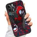 XUNBOTINGS Compatible with iPhone 15 Pro Case, Funny Cute Anime Movies Super Heroes Retro case for boys Protective Phone Case (for iPhone 15 Pro) Red