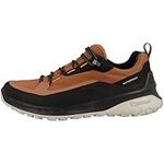 ECCO Men's Ultra Terrain Waterproof Low Hiking Shoe, Black/Cognac, 11-11.5