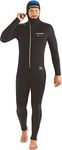 Cressi Men's Diver Man All In One Premium Neoprene Diving Suit, Black/Blue 7 mm, Size 2 UK