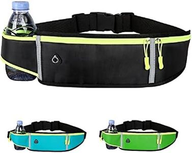 GOTEO Waist Bag Pouch for Men & Women Travel Sports Walking Running Belt Holds Water Bottle Mobile Phone (Black)