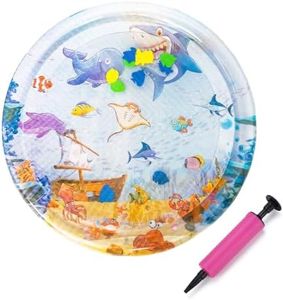 Cat Water Mat with Fish, 2026 New Interactive Cat Mat, Cat Mat for Indoor Activity, Portable Pet Water Play Mat for Cats and Dogs，C：Large,39"