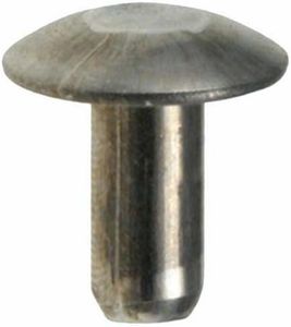 100 3/16 Brazier Head Solid Aluminum Rivets 3/8 Length Clipsandfasteners Inc
