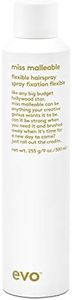 evo Miss Malleable Flexible Hairspray - Strong Hold Hairspray With Full Support & Control - 300ml / 10.1fl.oz.