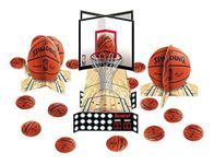 Amscan 288636 Spalding Basketball 3D Cardstock Decorating Kit-23pc