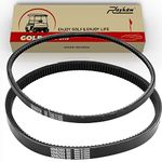 Roykaw Club Car DS Precedent Drive Belt and Starter Generator Belt Kit Fit Golf Cart DS 1997-UP and Precedent 2004-UP, Replace 101916701, 1016203