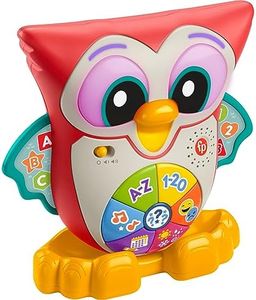 Fisher-Price - Parlamici Baby Gufo Luminoso Impara con Me, Edizione Francese, Giocattolo Interattivo Musicale con Luci e Movimenti per l'apprendimento, Giocattolo per Bambini, 18+ Mesi, HJM69