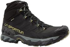 La Sportiva Mens Ultra Raptor II Mid Leather GTX Waterproof Hiking Boots, Black/Cedar, 10