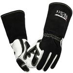 ARCCAPTAIN Tig Welding Gloves Premium Goatskin Grain Leather, Dexterity, Comfort, Duralble Tig Gloves for Work Protection