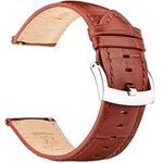 OTTOODY Alligator Grain Leather Watch Bands, Quick Release Top Grain Leather Watch Straps for Men & Women - Choice of Color & Width 18mm, 20mm, 21mm or 22mm, Wristband for Watch & Smartwatch