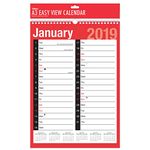 (Tallon 3806) 2018 A3 2 Column Easy View 1 Month To View Calendar / Monthly Planner