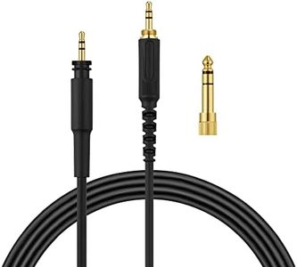 kwmobile Headphone Cable Compatible with Shure SRH440A / SRH840A / SRH440 / SRH840-300cm Cord with 3.5mm (1/8") Jack + 6.35mm (1/4") Jack Adapter