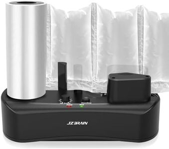 Air Pillow Machine for Fast Packaging - JZBRAIN 110V YE300 Air Cushion Machine Seals at 7.2-9.8FT/min Inflatable Bubble Packing Wrap + 328FT Film Roll