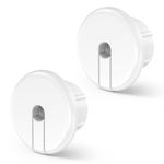 EDUP HOME Wall Feeder for Starlink Dishy Ethernet Cable, 1-Inch Starlink Cable Routing Kit, Grommet Cable Grommet for Starlink Ethernet Cable Grommet and Furniture Wire Holes (White, 2 Pack)