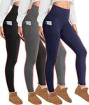 HIGHDAYS 3 Pack Fleece Lined Leggin