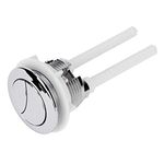 Rosenice 114mm Silver Dual Flush Toilet Water Tank Push Buttons Rods