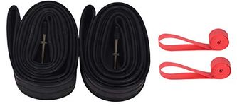 2 Pack 650B 27.5x1.9/2.125 Bike Inner Tube Presta Valve with Tire Levers and Rim Strips, 27.5" Bike Tubes Compatible with 27.5x1.9 27.5x1.95 27.5x2.0 27.5x2.125 27.5 Inch Bicycle Tire Tyre