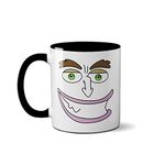 SmartyPants Maurice Face Big TV Series Mouth Mug - Comedy Ceramic Coffee Mug Hot Drinks Gift (Black Handle)