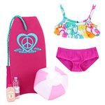 Sophia's Baby Doll 5 Piece Dolls Accessory Play Set, 18" Baby Doll Bikini and Beach Accessories Set for 18 Inch Dolls, Doll Not Included