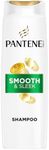 Pantene Pro-V Smooth & Sleek 3 in 1 Shampoo 600ml for Frizzy, Dull Hair. Cleanses, Detangles, and Treats Hair at the Same Time. Free From Mineral Oils and Colorants. Active Nutri-Plex Technology