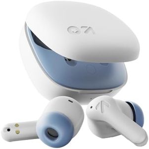 GOBOULT K10 Truly Wireless Bluetooth in Ear Earbuds with 50H Playtime, 4 Mic Clear Calling, 45ms Low Latency, 10mm Drivers, Touch Controls, Type-C Fast Charging, TWS Ear Buds Wireless (Ice Blue)