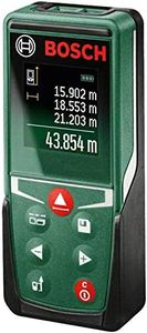 Bosch Digital Laser Measure, with Case and 2X AAA Batteries, Measure Distance Precisely Up to 50m, Touch Display, Measuring Functions with Integrated Assistance (UniversalDistance 50)