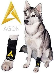 AGON® Dog Canine Front Leg Brace Paw Compression Wraps with Protects Wounds Brace Heals and Prevents Injuries and Sprains Helps with Loss of Stability Caused by Arthritis (Small/Medium)