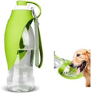 TIOVERY Portable Dog Water Bottle for Walking 20 OZ Portable Pet Water Bottles for Puppy Small Medium Large Dogs Water Dispenser Dog Water Bowl (Green)