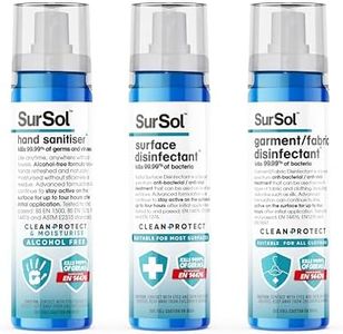 SurSol Travel Sanitising Kit, 3 x 75ml