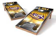 PROLINE NCAA College 2' x 4' LSU Tigers Cornhole Board Set Plate(P4C-LSU-57)