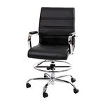 Flash Furniture Leather Chair, Black, One Size