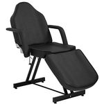 BestMassage 73 Inch Massage Bed Multipurpose Massage Table Spa Salon Facial Bed Adjustable Folding Massage Table Tattoo Chairs Salon Massage Equipment (Black)