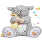 BEREST Rechargeable Dreamy Sheep, Baby Cry Sensor Mom's Heartbeat Lullabies White Noise Machine, Nursery Decor Night Light Projector, Toddler Crib Sleeping Aid, Baby Shower Gifts Portable