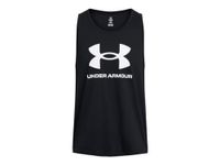 Under Armour Men's UA Sportstyle Logo Tank, Men's Sports Shirt, Lightweight Tank Top for Men, Quick-Drying Running Top Black