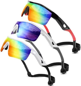 FEISEDY 3Pack Kids Teens Baseball Polarized Sunglasses Sports TR90 Frame Boys Girls Cycling B2454