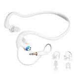 HydroActive Premium Short-Cord Waterproof Headphones (Wired 3.5 mm Jack) with 11 Earbuds in 4 Styles (Separate Music Player Purchase Required)